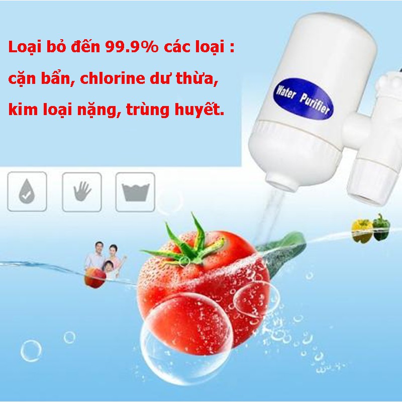 (Video sp) Bộ Lọc Nước Tại Vòi Water Purifier, Gắn Trực Tiếp Vào Bất Kì Đầu Vòi Nước Nào Tại Nhà, Lõi 4 Tầng Lọc Sạch