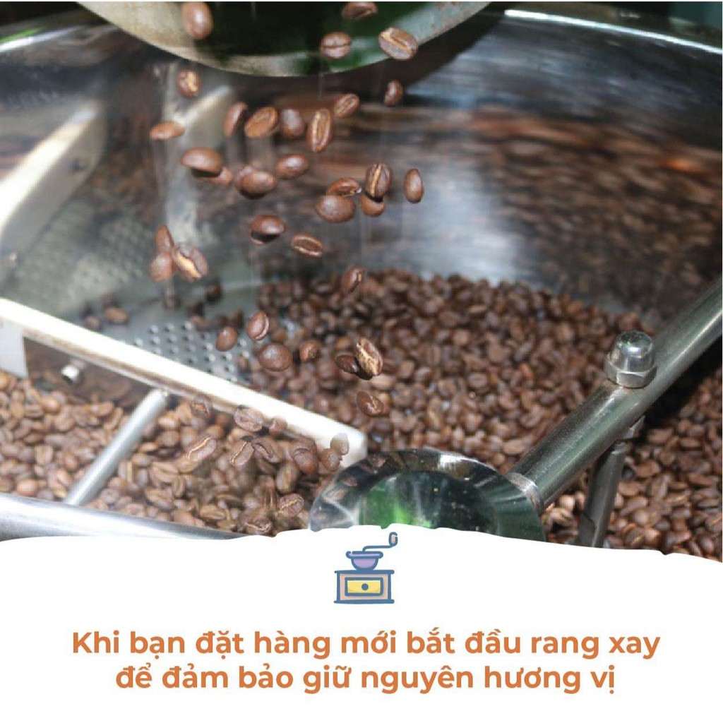 Cà Phê Robusta Lâm Đồng Dalat Farm - Túi 250Gr (Dạng hạt)