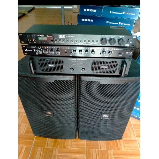 Trọn bộ karaoke gồm vang.nâng.đẩy và loa