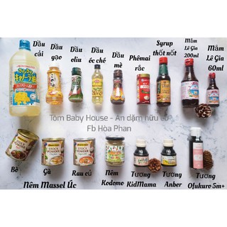 Dầu ăn & Gia vị cho bé ăn dặm (dạng chai)