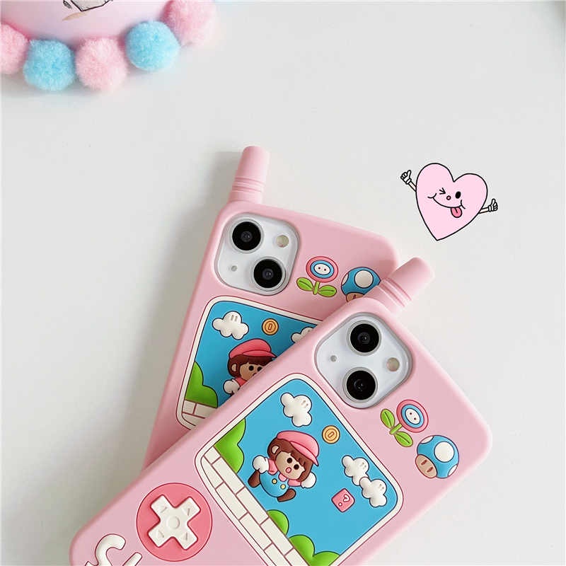 Ốp Điện Thoại Silicone Mềm Chống Sốc In Hình Hoạt Hình 3D Cho iPhone 11 12 13 Pro Max iPhone 6 7 8 Plus X XR XS Max