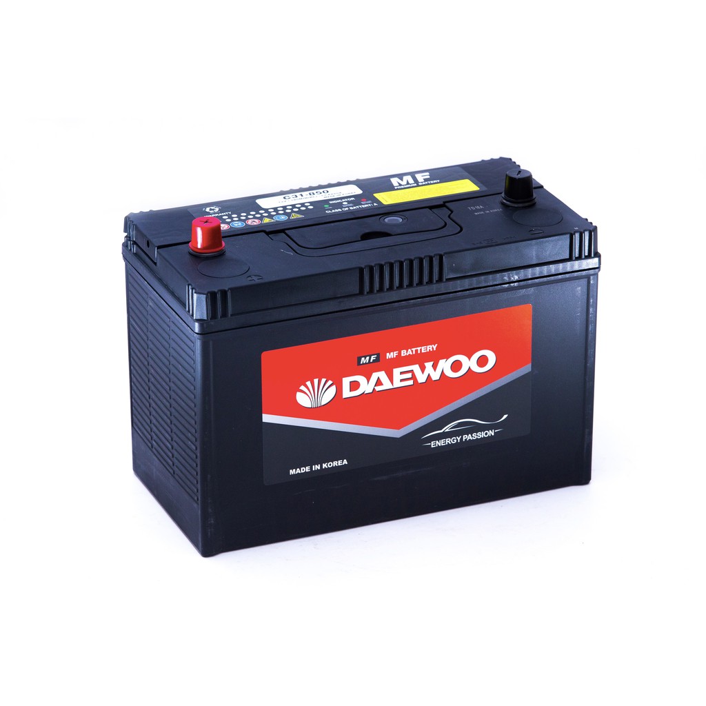 Bình Ắc Quy Daewoo máy phát điện, ô tô C31-850 (12V-100Ah) (Cọc Chì)