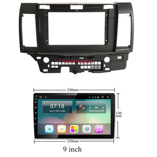 Mặt dưỡng lắp màn hình 9 inc xe mitsubishi lancer 2008-2015