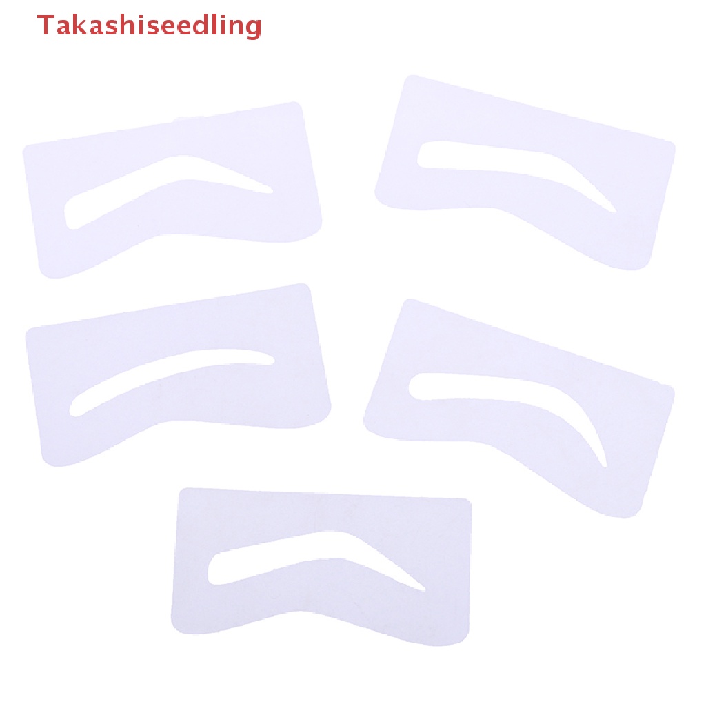 (Takashiseedling) 10 Pairs Eyebrow Shaper Shaping Stencil Grooming Charm Brow Card Template Makeup