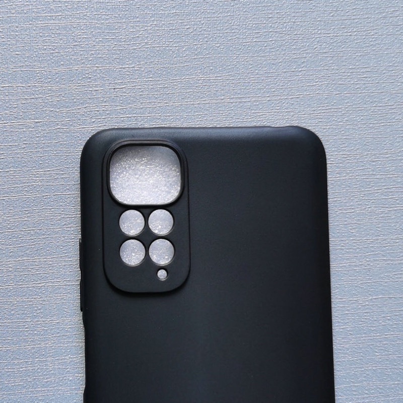 Ốp lưng dẻo silicon màu đen cho Xiaomi Redmi note 11, Note 11 Pro 4G, 5G chống Vân tay cao cấp