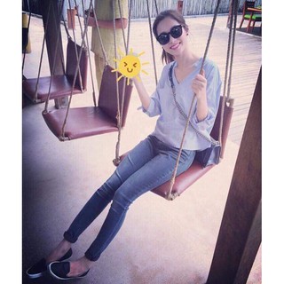 ÁO SỌC CỔ CHỮ V