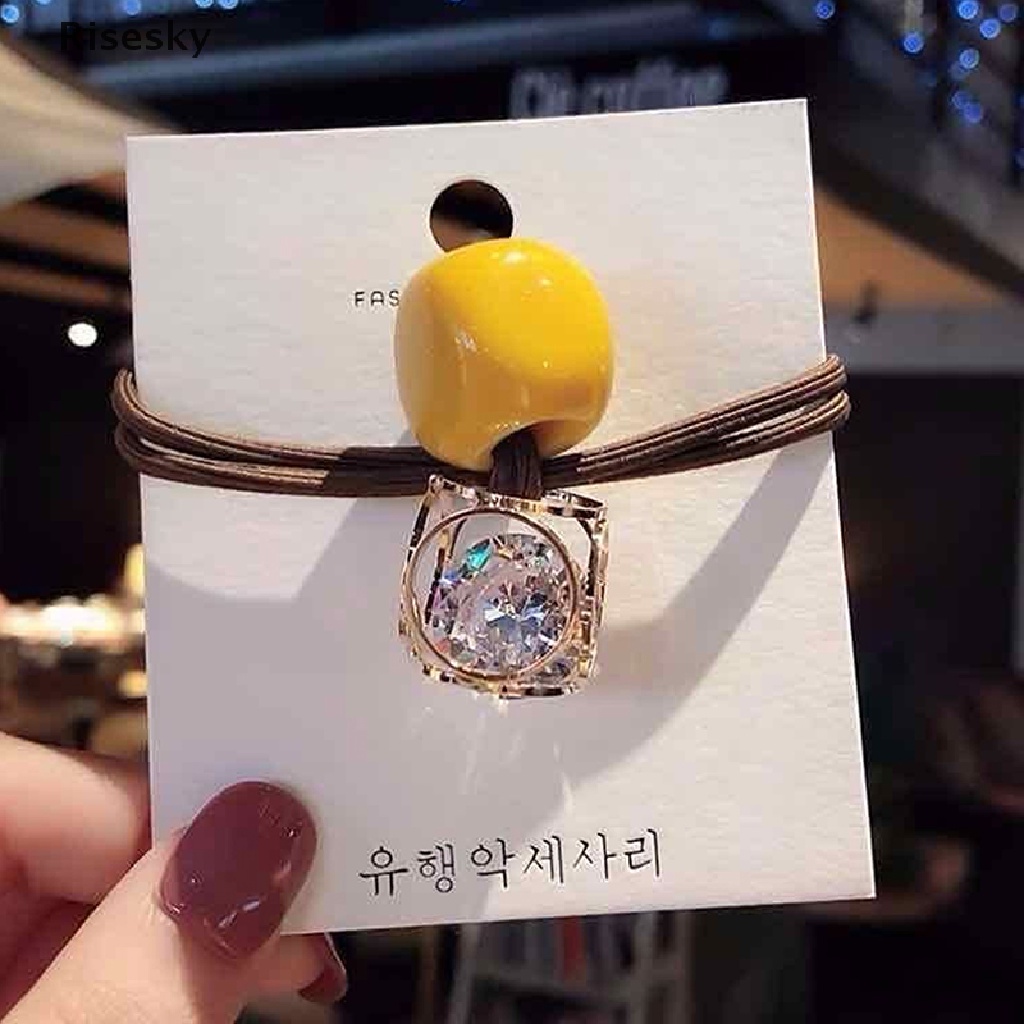 1 Dây Cột Tóc Đính Đá Thời Trang Cho Nữ