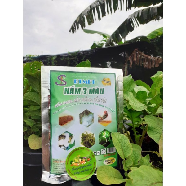 Gói 200gr Nấm 3 Màu, Xanh -Trắng -Tím Tks BTMET Phù Hợp Cho Nông nghiệp Hữu Cơ