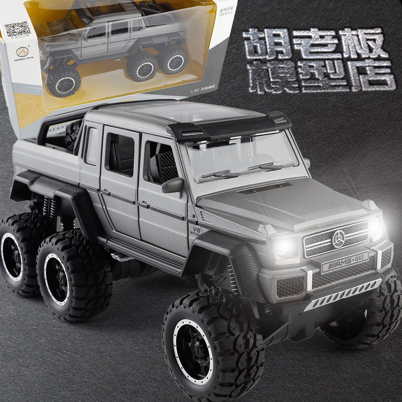 Mô Hình Xe Bán Tải Địa Hình Mercedes-Ben AMG G63 6x6 Bằng Kim Loại, Mở 4 Cửa, Có Nhạc & Đèn, Tỷ Lệ 1:32 - No.XA3210A