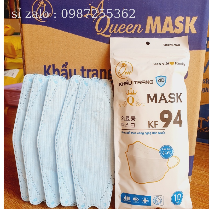 Khẩu Trang kf94 Queen Mask ( Thùng 300 cái)