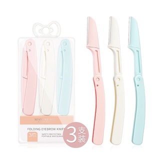 SET 3 Cây Dao Cạo Lông MayCreate Folding Eyebrow Knife