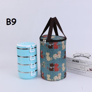 Túi giữ nhiệt cho hộp cơm văn phòng siêu nhẹ nhiều kích thước