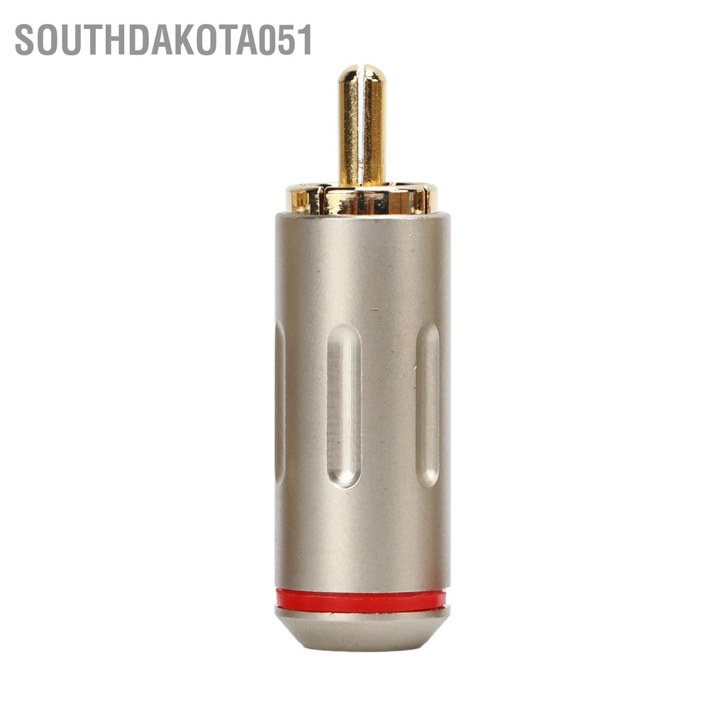 Southdakota051 5PCS RCA Nam Bộ chuyển đổi phích cắm kim loại Độ bền cao cáp âm thanh chống mài mòn cho ô tô