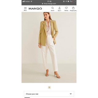 áo blazer mango dư xịn