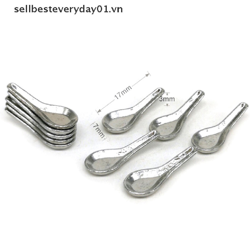 10 muỗng súp cho đồ chơi nhà búp bê cỡ 1 / 12