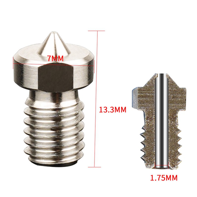 5 Vòi Phun Hợp Kim Titan 0.3mm / 1.75mm Cho Máy In 3d | BigBuy360 - bigbuy360.vn