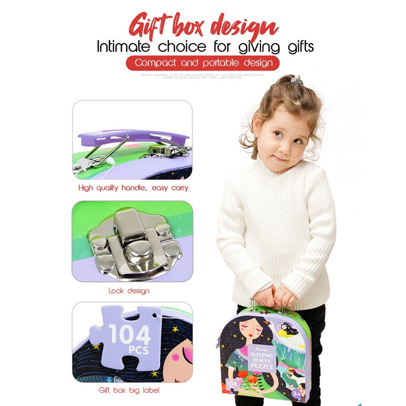 Đồ Chơi Ghép Hình Mideer 104 Chi Tiết - Cho Bé Từ 3 Tuổi - LinhKha