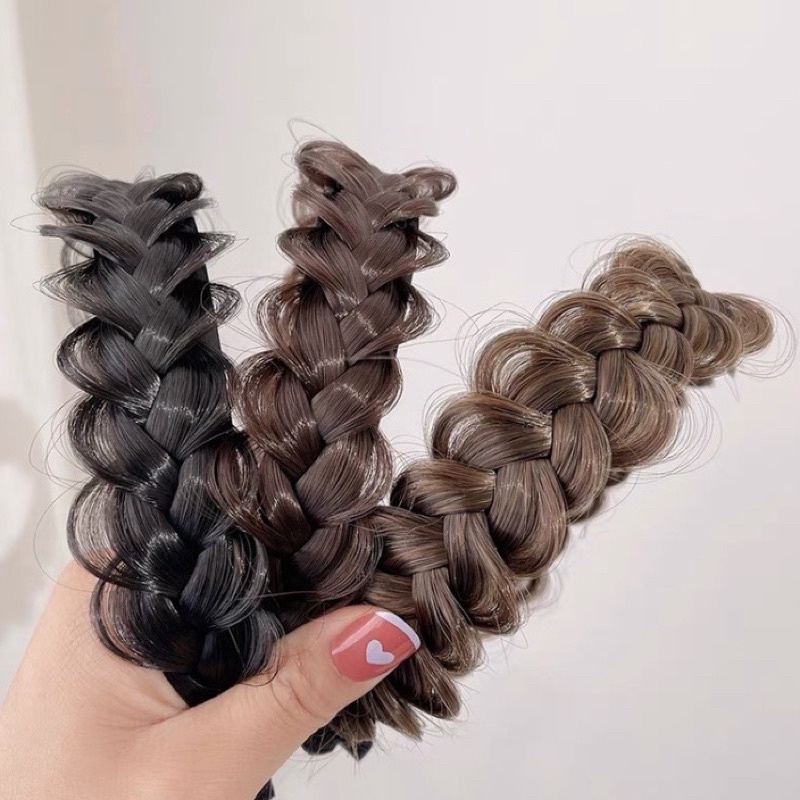 Shopbelinh - Bờm tóc xược tóc giả tóc tết bím xinh xắn bản vừa