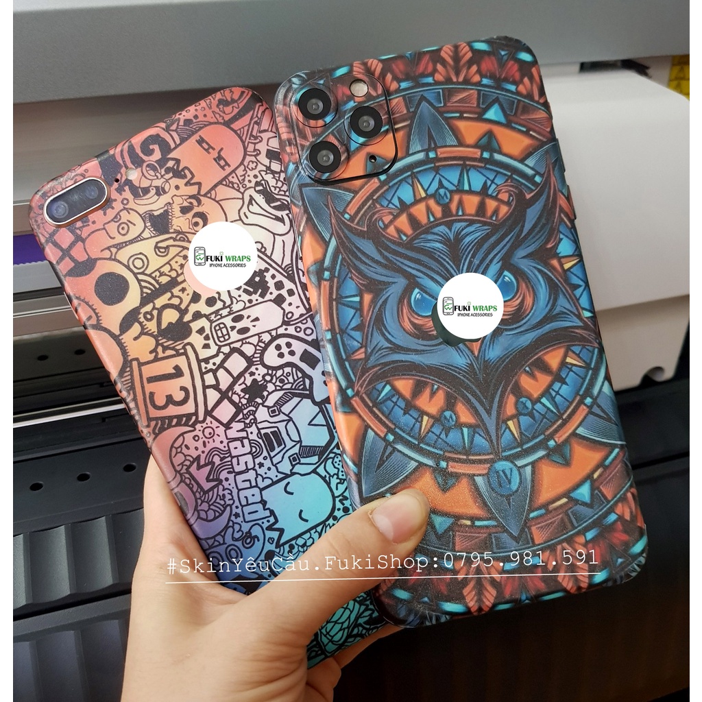 Tấm dán Skin FULL VIỀN |SM03| Dành Cho 12 Pro Max 11 Pro max X XS XR XSMAX 6Plus 7Plus 8Plus ip5 ip6 ip7 ip8