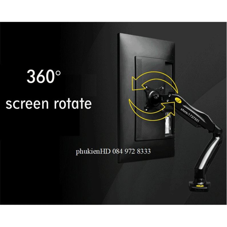 Giá đỡ màn hình máy tính xoay 360 độ F80 17 - 30 inch | BigBuy360 - bigbuy360.vn