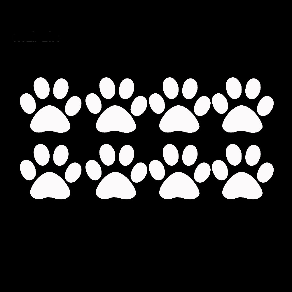 Giấy Dán Hình Dấu Chân Mèo Đáng Yêu Cho Xe Hơi