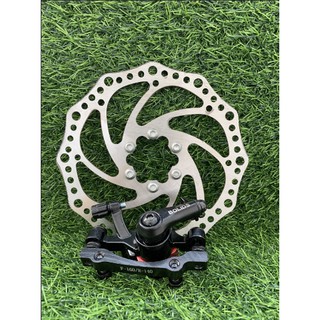 bộ phanh đĩa xe đạp BOLIDS có củ phanh đi kèm đường kính 160mm 6 lỗ ốc bogg
