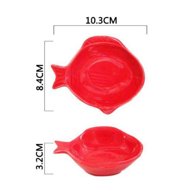 Bát Ăn Dặm Gốm Sứ, Chén Ăn Dặm Gốm Sứ Hình Cá Nhỏ Đáng Yêu Nhiều Màu Cho Bé