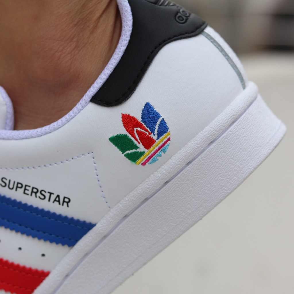 Giày Adidas Superstar  🔥FREESHIP🔥Adidas Superstar Trefloi Sọc Màu - Giày Thể Thao Adidas Chính Hãng