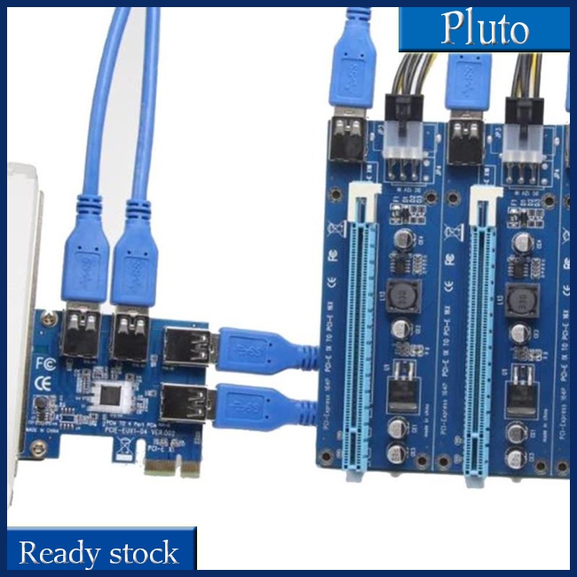 Mới Card Đồ Họa Mở Rộng Pcie 1 Sang 4 Thẻ Pcie 1 Sang 4 Usb3.0