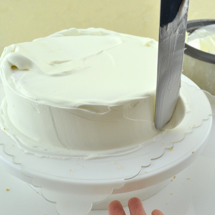 Dao chà láng mặt bánh, trét kem bằng thép không gỉ, gấp khúc cán nhựa 6/8/10inch