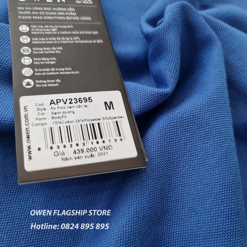 OWEN -  Áo Polo nam Owen - Mã APV23693, APV23694, APV23695, APV23696, APV23697 - OWEN Flagship Store