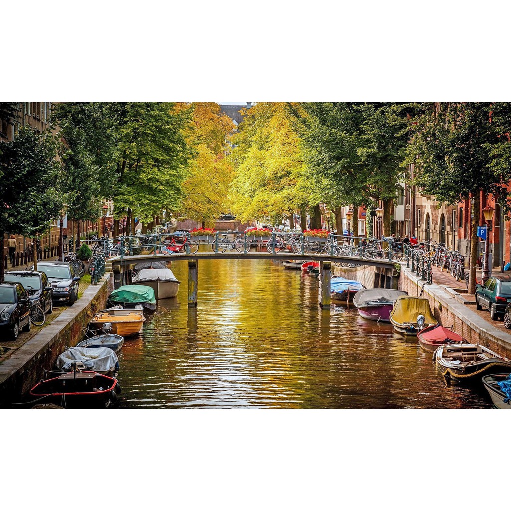 [Mã BMBAU50 giảm 10% đơn 99k] Bộ tranh xếp hình cao cấp 1500 mảnh – Amsterdam, Hà Lan (60x100cm)