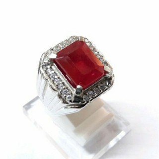 Nhẫn Đính Đá Ruby Chatam Octagon