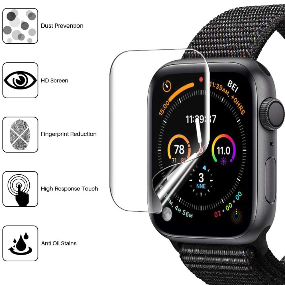 Apple Watch Screen Protector Clear Full Coverage Protective Film For IWatch Band Series 6