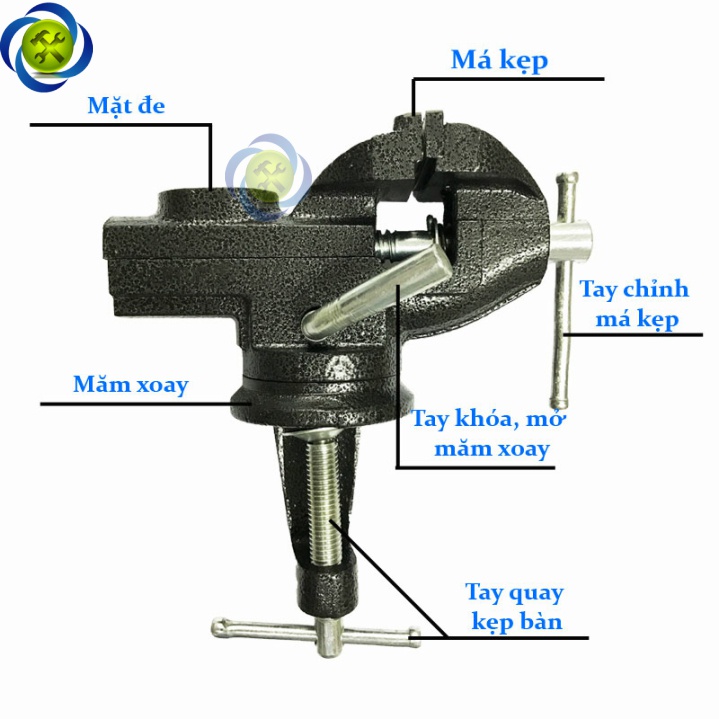 Ê tô kẹp bàn đế xoay Century SD-E-60