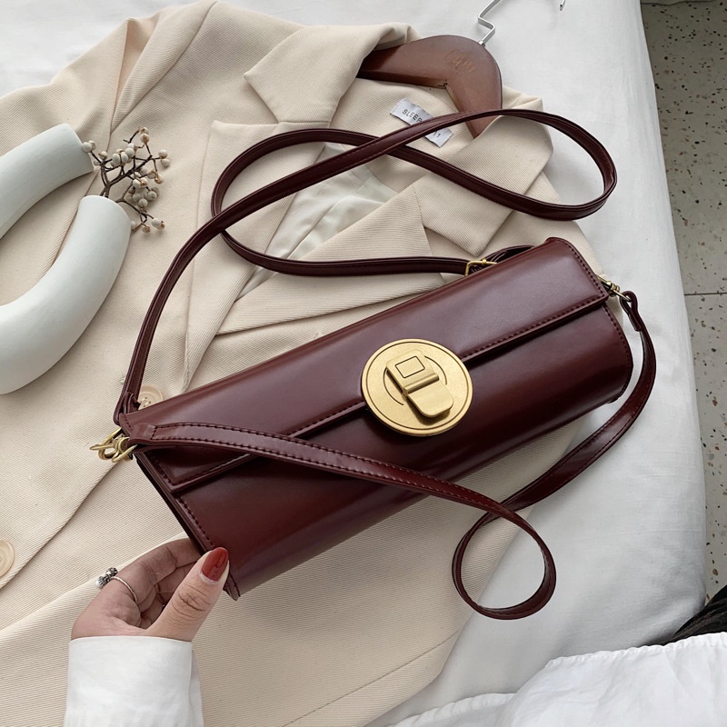 Túi đeo vai IELGY có khóa cài nam châm thời trang cho nữ