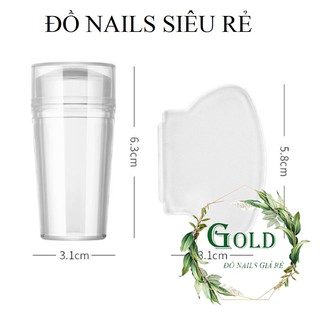 Con dấu in móng tay silicon  , đầu in nail