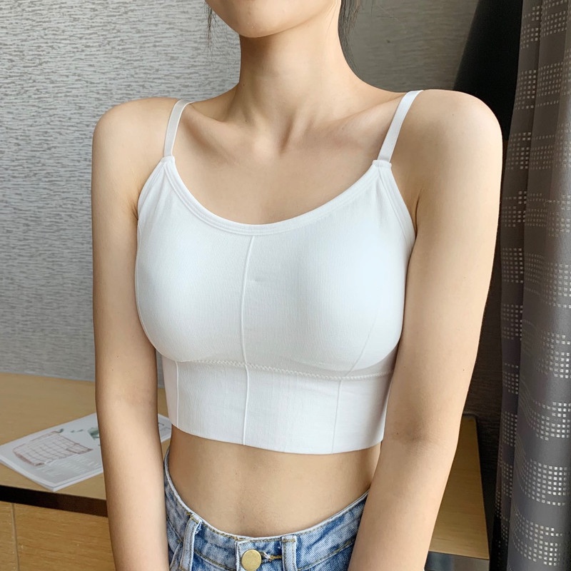 Áo Bra Thể Thao Có Mút Nâng Ngực Thiết Kế Không Đường May Lưng Nhanh Khô Thoáng Khí Thời Trang Cho Nữ