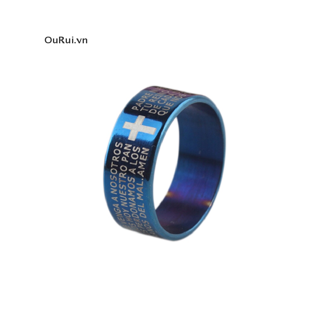 Nhẫn thép titan phong cách thời trang