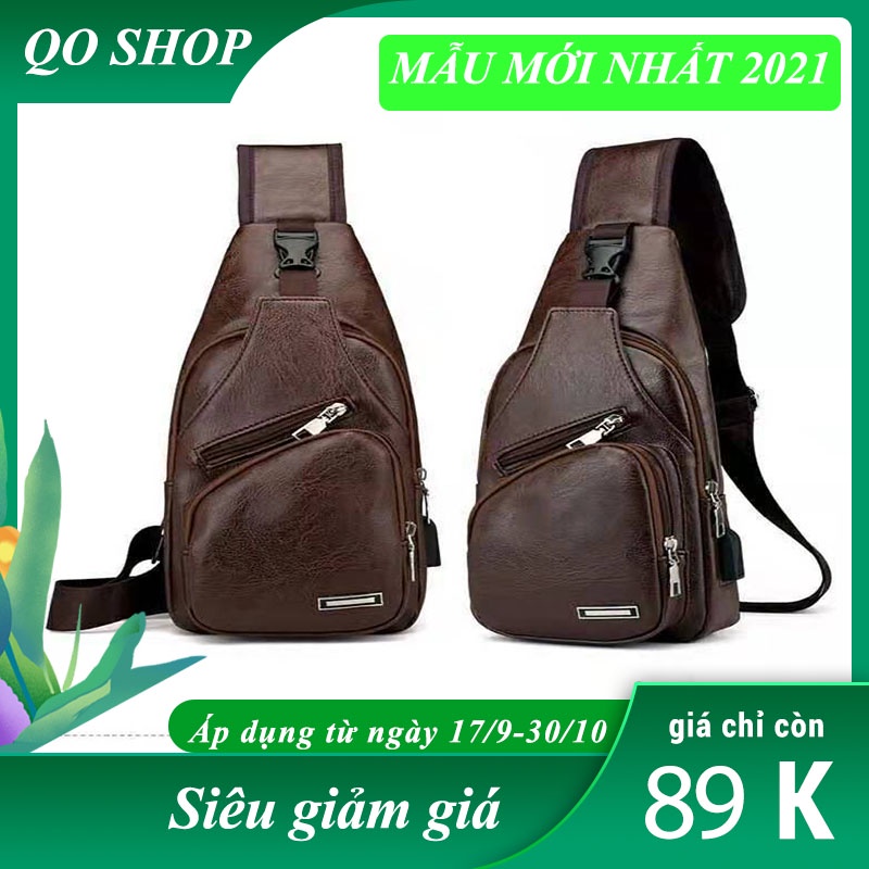 Túi đeo chéo nam, balo đeo chéo nam- balo da kiểu dáng mới nhất năm 2021