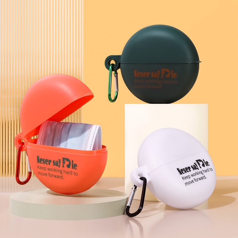 Hộp Đựng Tai Nghe Hình Tròn Chống Bụi Có Khóa Bấm