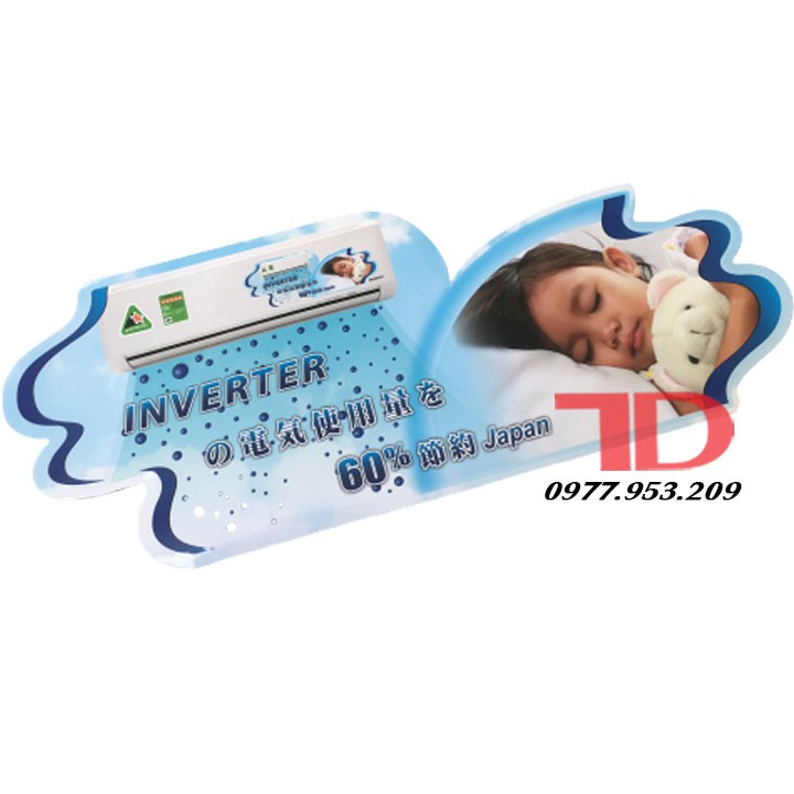 Combo 10 Tem trang trí Máy Lạnh nội địa Nhật 31X12.4CM MS10