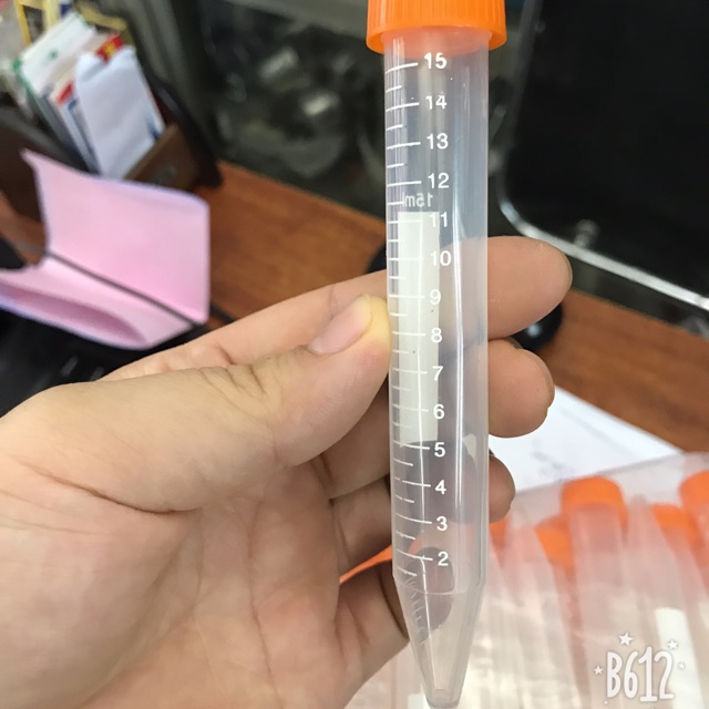 Ống nghiệm quay máy li tâm dung tích 15ml( bịch túi 100 ống)