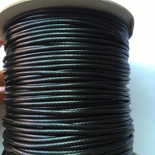 1 cuộn dây sáp 180m màu đen size 1.5-2mm