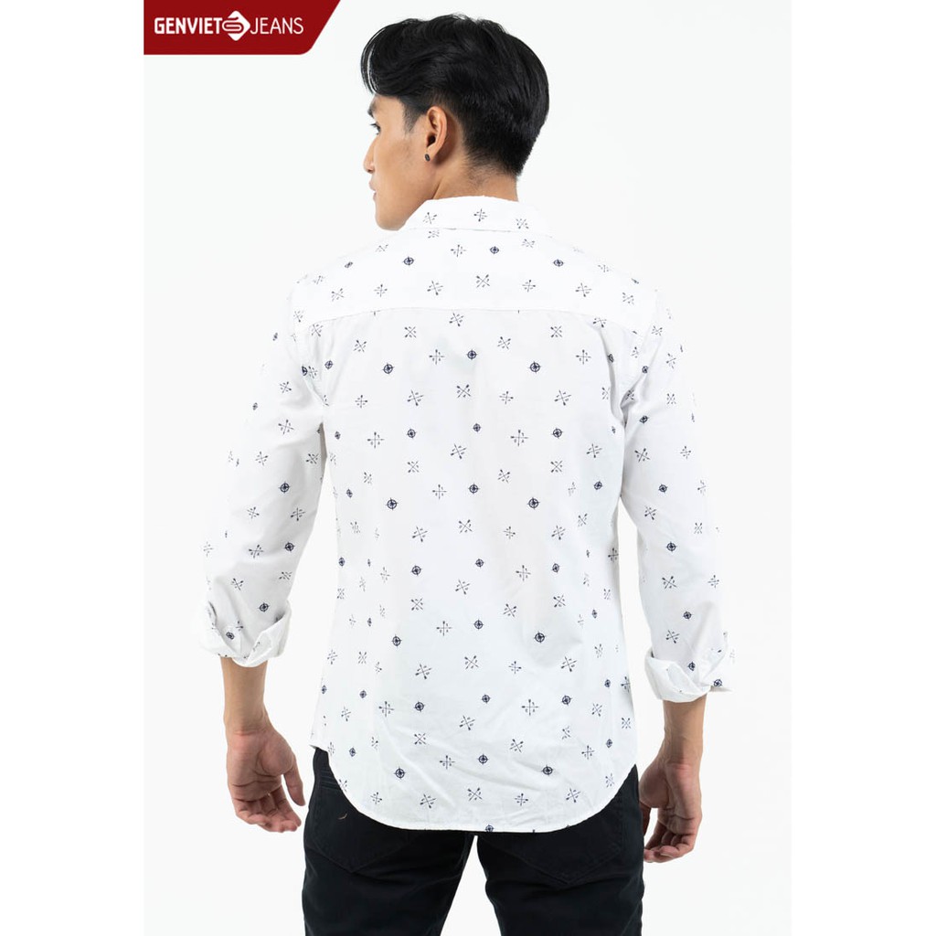 Áo sơ mi dài tay nam X3121S812 GENVIET | BigBuy360 - bigbuy360.vn