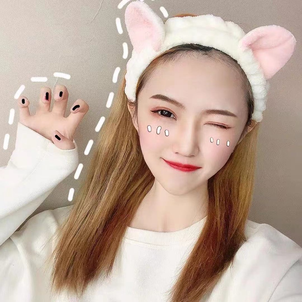 Băng đô rửa mặt trang điểm phong cách Mori Hàn Quốc dễ thương cho nữ
