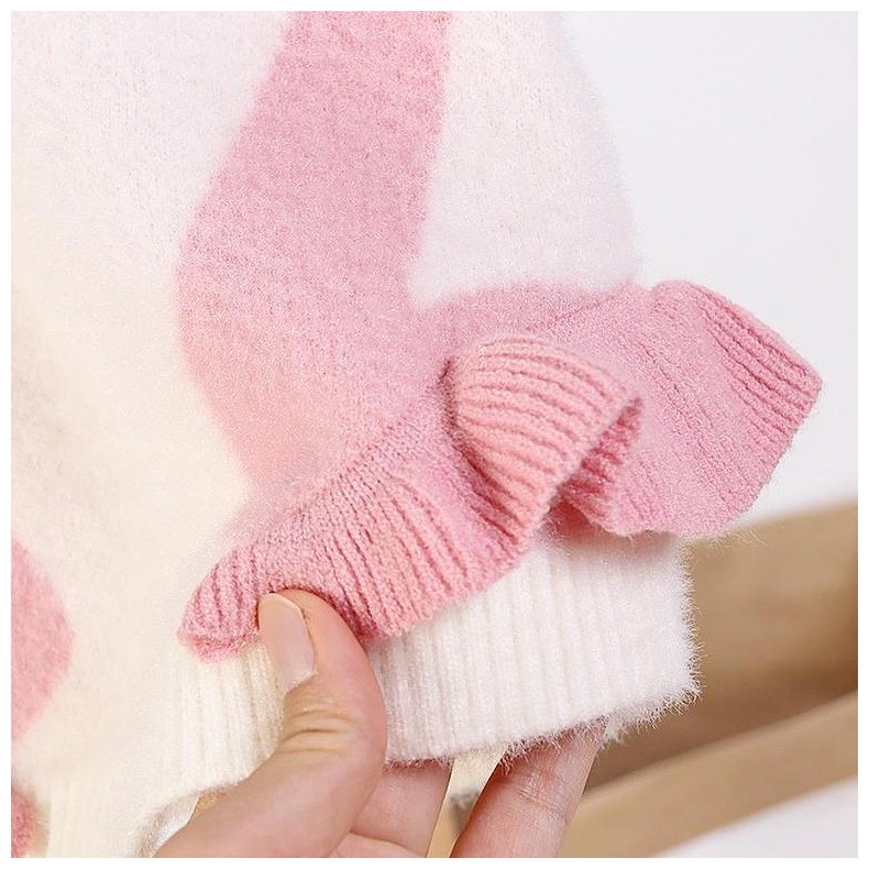 Áo len lông bé gái đôi thiên nga siêu xinh size 7-17kg (HÀNG QCCC) AL36