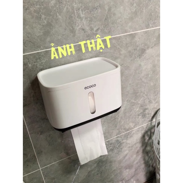 Hộp Đựng Giấy Vệ Sinh ECOCO Chống Nước Dán Tường Cực Chắc, Hộp Đựng Đồ Đa Năng Dán Tường 1808
