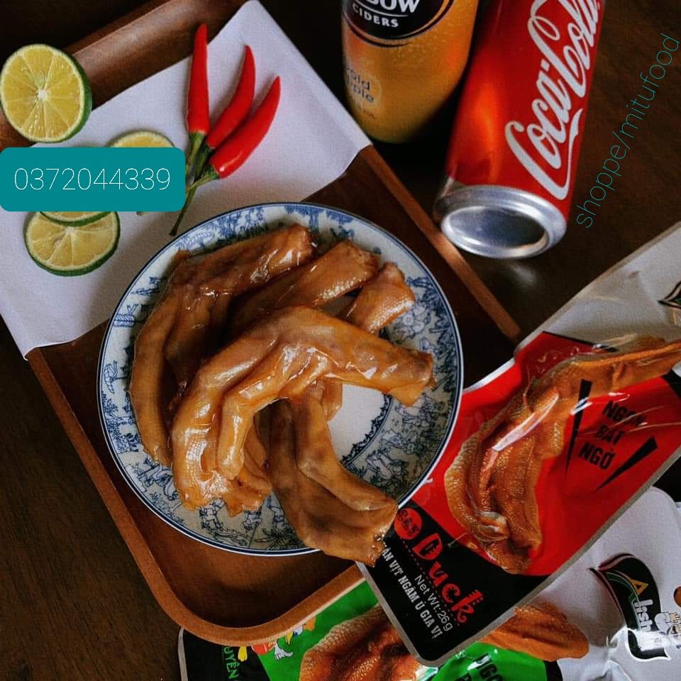đồ ăn vặt việt nam chân vịt cay alishan 10 gói