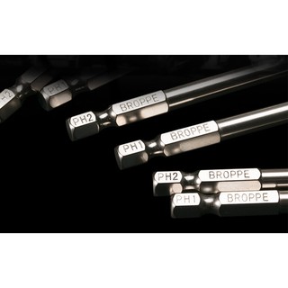 Bộ vít hoa thị bằng thép không rỉ, chuôi lục 6.35 cho máy khoan, máy bắt vít -- (Giá 1 bộ 9 cây)